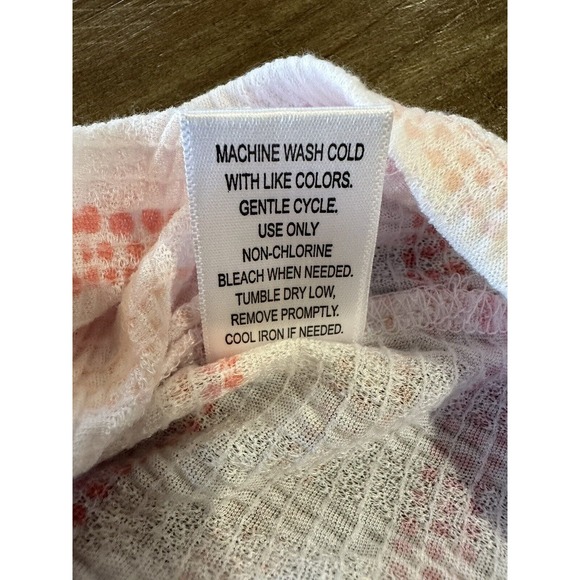 Roudelain Womens Spaghetti Strap Tank Top Pink And White Striped Size Medium NEW - Picture 8 of 12